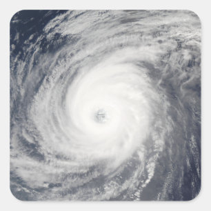 Typhoon Sudal south of Japan Square Sticker