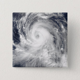 Typhoon Tingting over the Northern Mariana Isla 15 Cm Square Badge