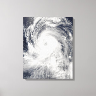Typhoon Tingting over the Northern Mariana Isla Canvas Print