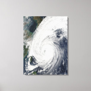 Typhoon Tokage south of Japan Canvas Print