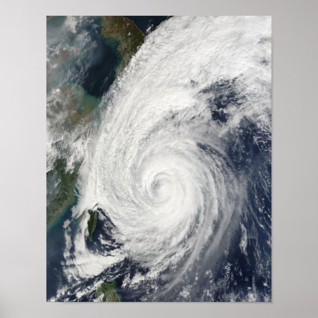 Typhoon Tokage south of Japan Poster (Front)