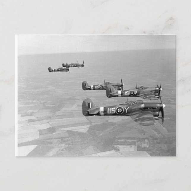 Typhoons en-route for France Postcard (Front)
