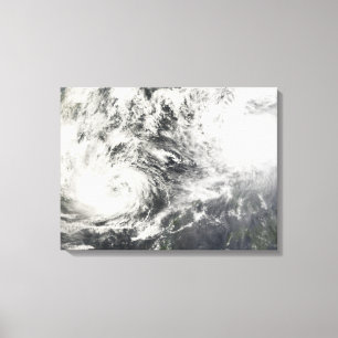 Typhoons Mitag and Hagibis Canvas Print