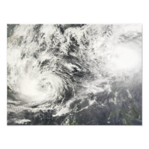 Typhoons Mitag and Hagibis Photo Print