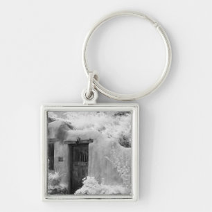 Typical adobe door and entryway in Santa Fe, New Key Ring