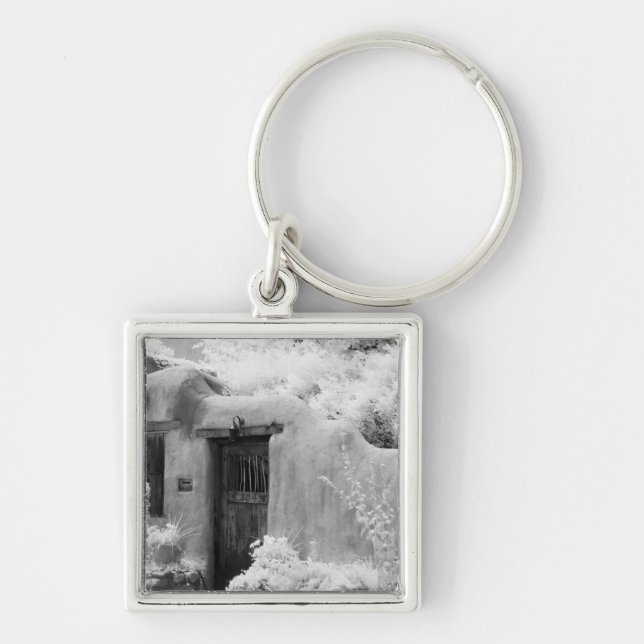 Typical adobe door and entryway in Santa Fe, New Key Ring (Front)