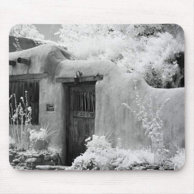 Typical adobe door and entryway in Santa Fe, New Mouse Mat (Front)