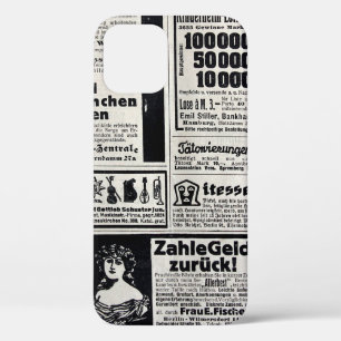 Typical advertisements in German in a European new iPhone 12 Case
