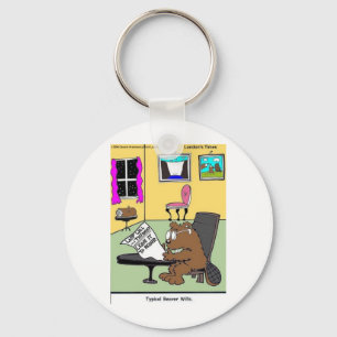 Typical Beaver Last Will & Testament Key Ring