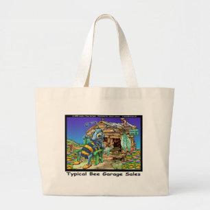 Typical Bee Garage Sales Funny Gifts & Tees Large Tote Bag