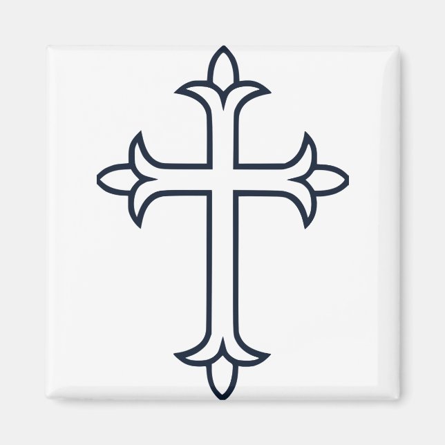 Typical Christian cross Magnet (Front)