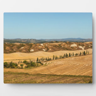 Typical landscapes for Siena Province in Tuscany Plaque