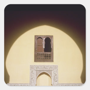 Typical Moroccan Window Square Sticker