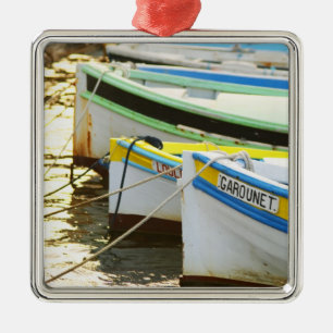 Typical Provencal fishing boats painted in Metal Tree Decoration