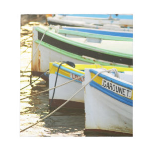 Typical Provencal fishing boats painted in Notepad