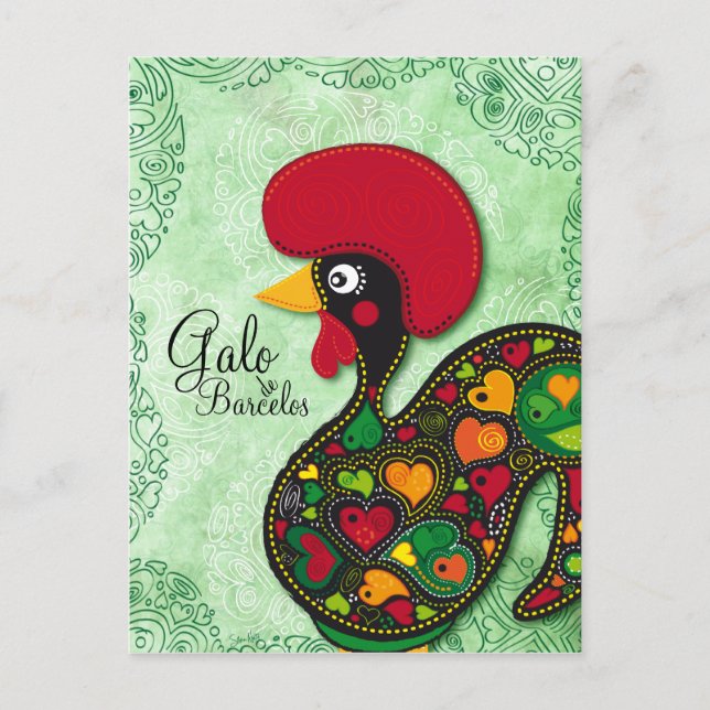 Typical Rooster of Barcelos - Galo de Barcelos Postcard (Front)