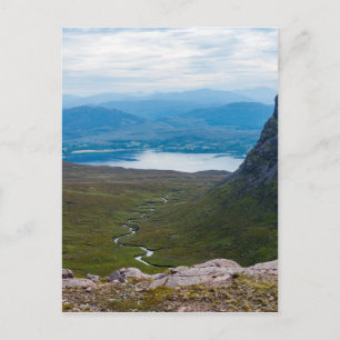 Typical Scottish Highlands landscape - Scotland Postcard