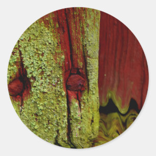 Typical Swedish Falun red colour, very popular in  Classic Round Sticker