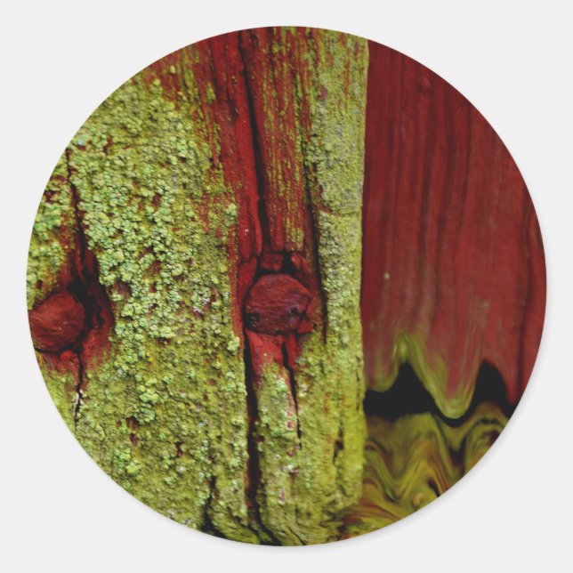 Typical Swedish Falun red colour, very popular in  Classic Round Sticker (Front)