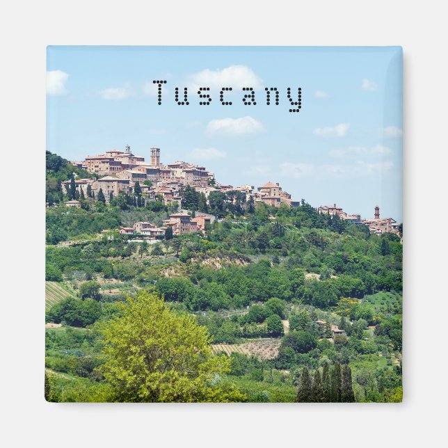 Typical Traditional Village in Tuscany - Italy Magnet (Front)