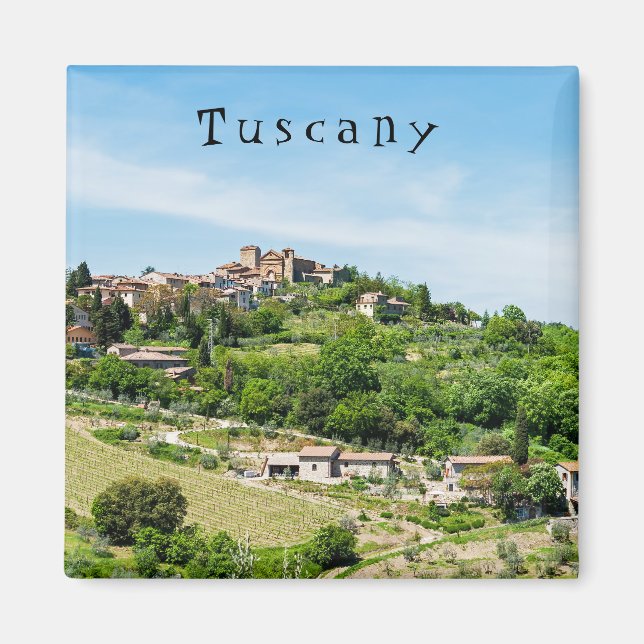 Typical Traditional Village in Tuscany - Italy Magnet (Front)