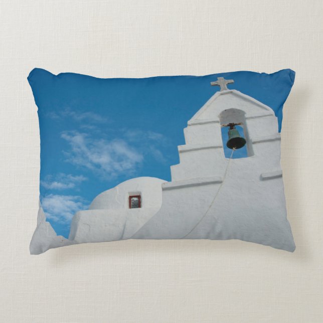 Typical whitewashed church decorative cushion (Front)