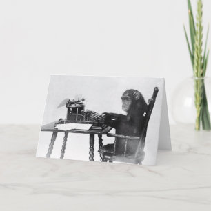 Typing Monkey Card