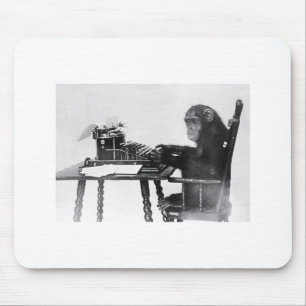 Typing Monkey Mouse Mat