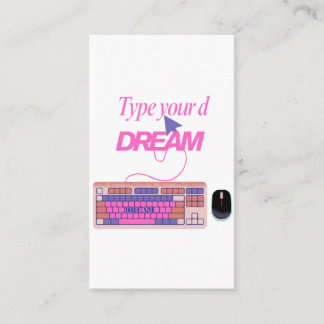 Typing My Future Enclosure Card