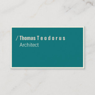 Typo and green business card