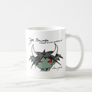 Typo Demon Mug: Spellcheck Coffee Mug