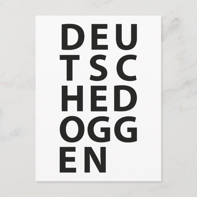 Typo: Deutsche Dogge Postcard (Front)