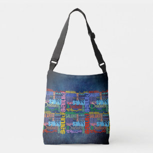 “Typo " Saluki Crossbody Bag
