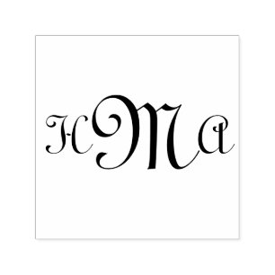 Typo Upright Initials - Self-Inking Stamp