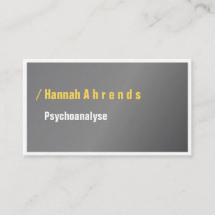 Typo visiting cards yellow