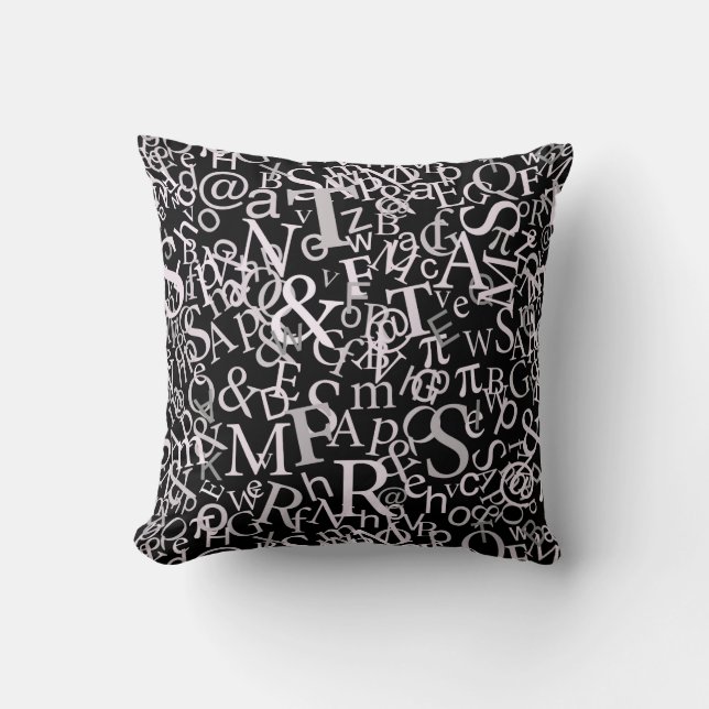 Typographic Art Cushion (Front)