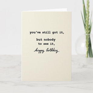 Typographic Birthday Card