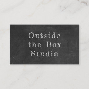 Typographic Chalkboard Business Card