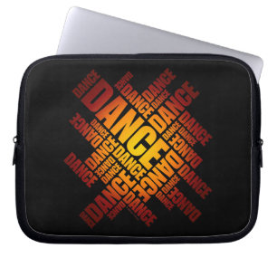 Typographic Dance (fire) Laptop Sleeve