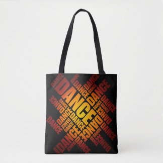 Typographic Dance (Fire) Tote Bag