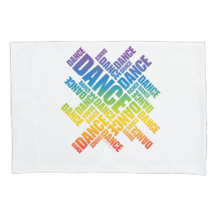 Typographic Dance Pillowcase