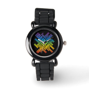 Typographic Dance (Spectrum) Watch