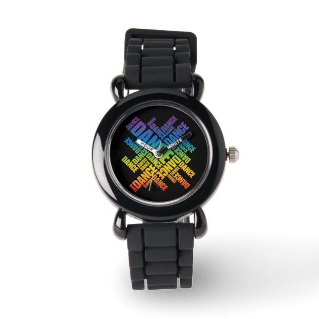 Typographic Dance (Spectrum) Watch (Front)