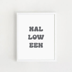 Typographic Halloween Poster