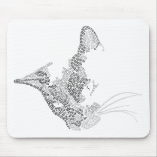 Typographic Kitty Mouse Mat