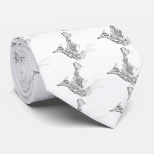 Typographic Kitty Tie