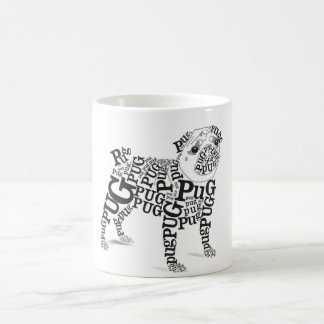 Typographic Pug Coffee Mug