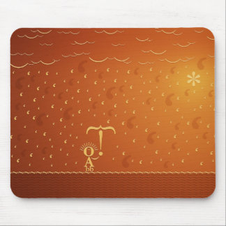 Typographic Rain (Colour 2) Mouse Mat