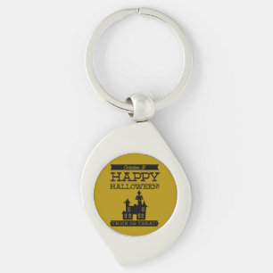 Typographic retro Halloween Key Ring