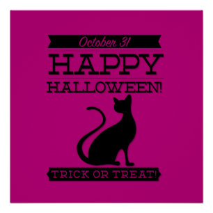 Typographic retro Halloween Poster